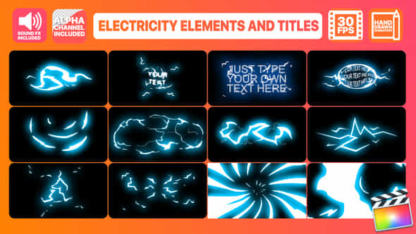 Electricity Elements - VideoHive 24253075
