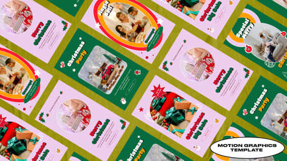Merry Christmas Retro Instagram Stories Mogrt - VideoHive 49938153