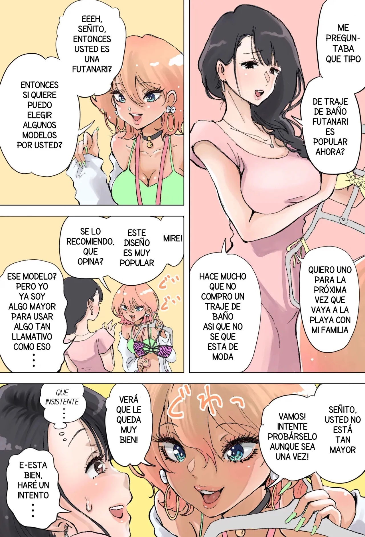 La vendedora GAL y la onee-san Futanari - 3