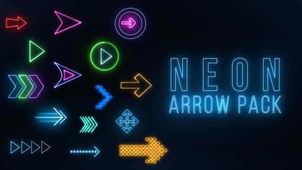 Neon Arrow Pack - VideoHive 33444152