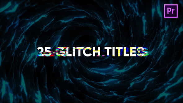 Glitch Modern Titles for Premiere - VideoHive 24587875