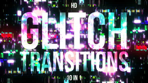 Glitch Transitions - VideoHive 21645038