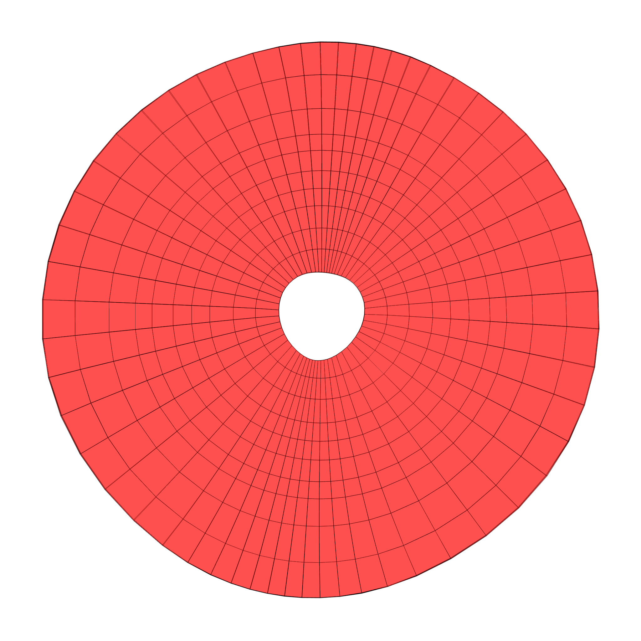 Circular base UV Map