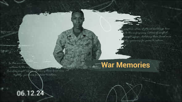 War Memories Slideshow - VideoHive 47638514