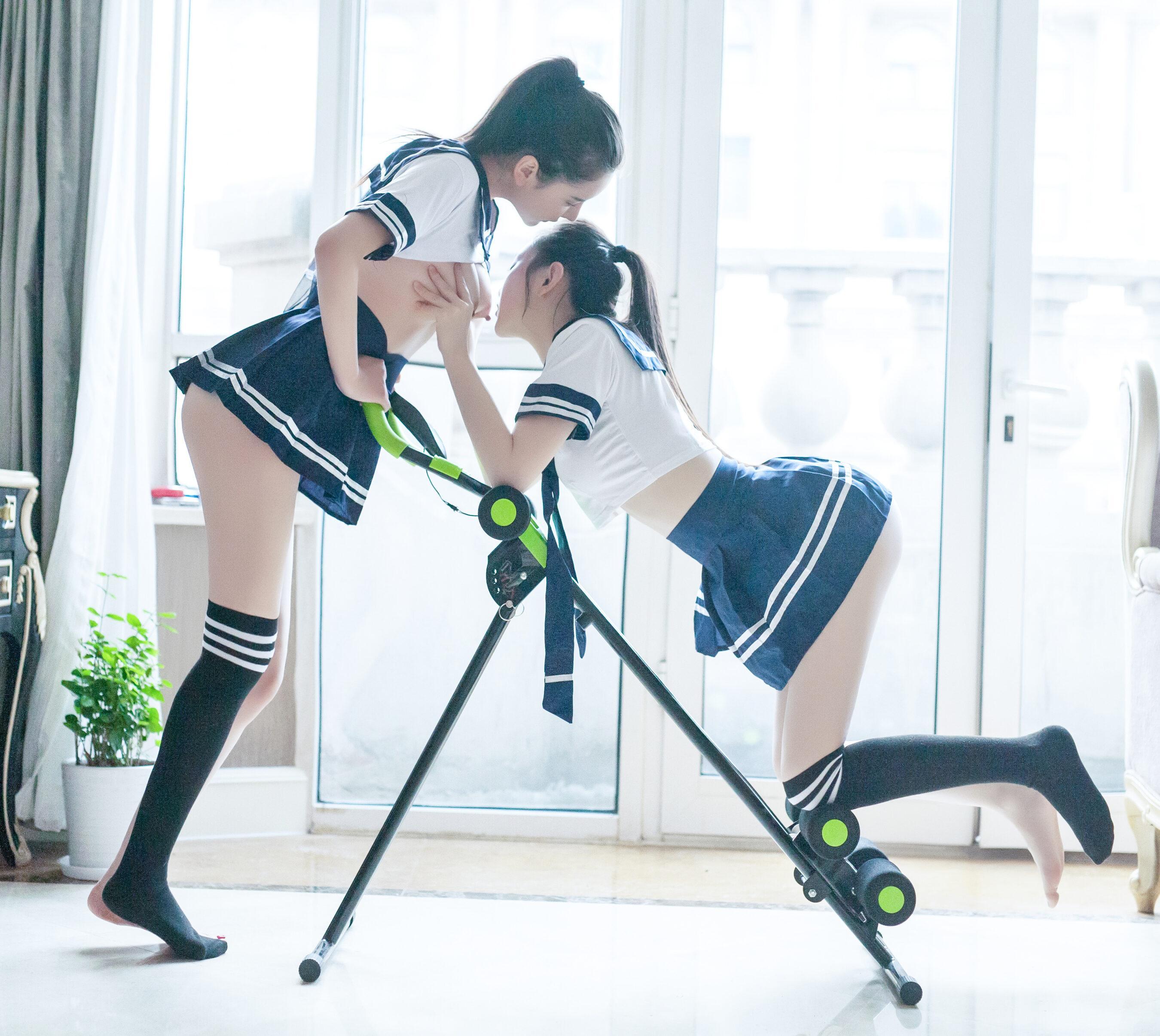 国模人体 李丽莎&顾欣怡《姐妹》(19)