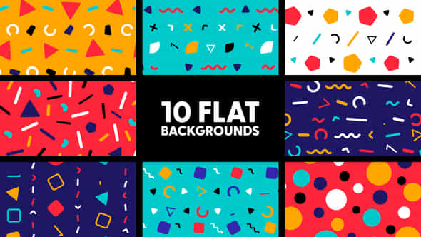 Flat Backgrounds - VideoHive 42655650
