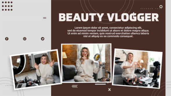 Beauty Vlogger - VideoHive 50146335