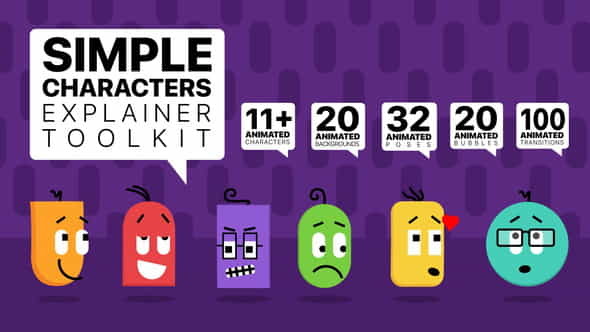 Simple Characters Explainer Toolkit - VideoHive 26245201