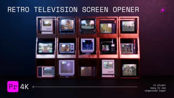 Retro Television Opener - VideoHive 56211689