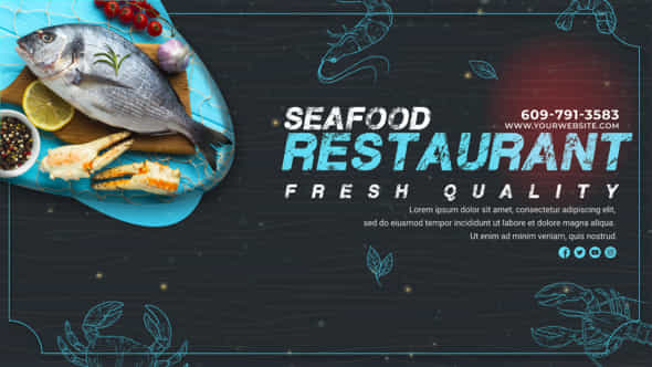 Sea Food Restaurant Promo - VideoHive 50015254