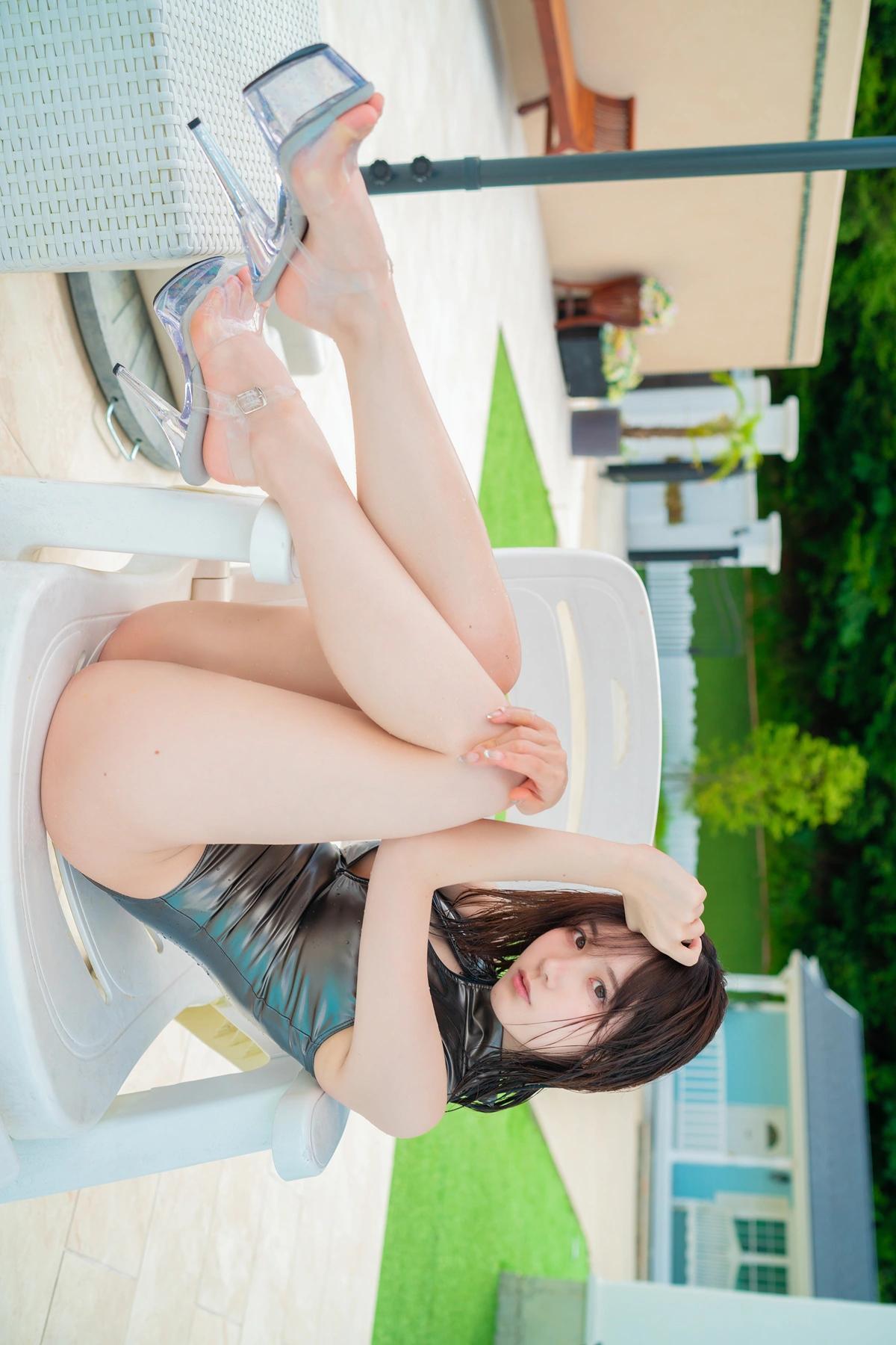 Kenken けんけんぱ, デジタル写真集 夕阳西下 竞泳泳装 Set.03(41)