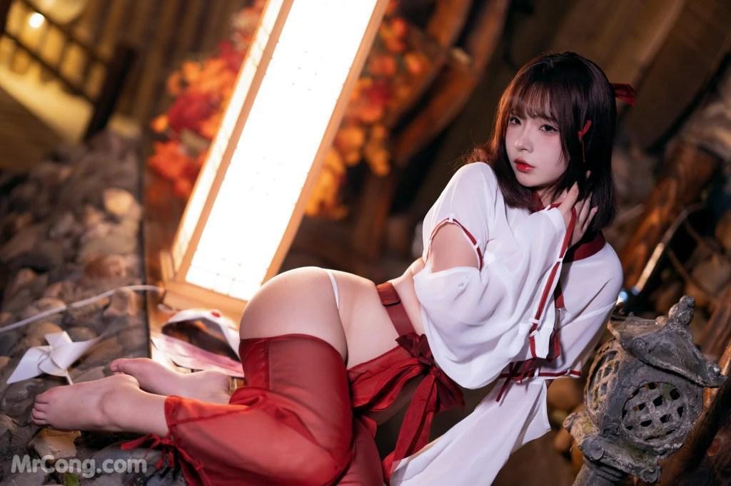 Coser@yuuhui玉汇 No.33: 祝巫神女 (120 photos)(10)