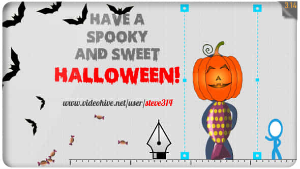 Happy Halloween Greetings - VideoHive 18308008