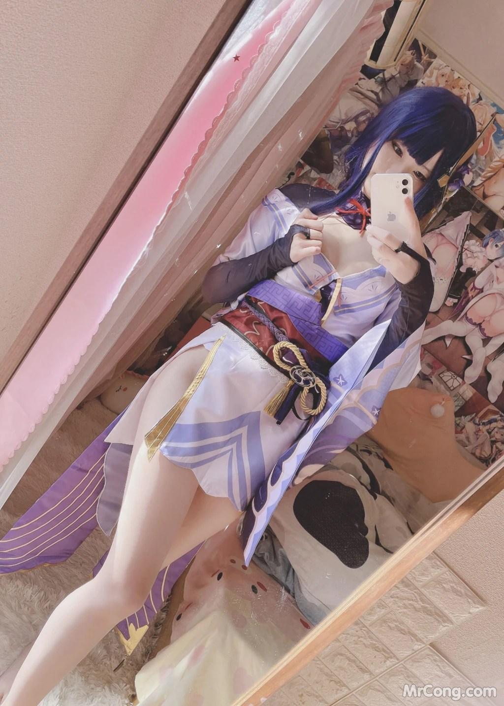 Coser@习呆呆: 原神 雷电将军 (27 photos )(1)