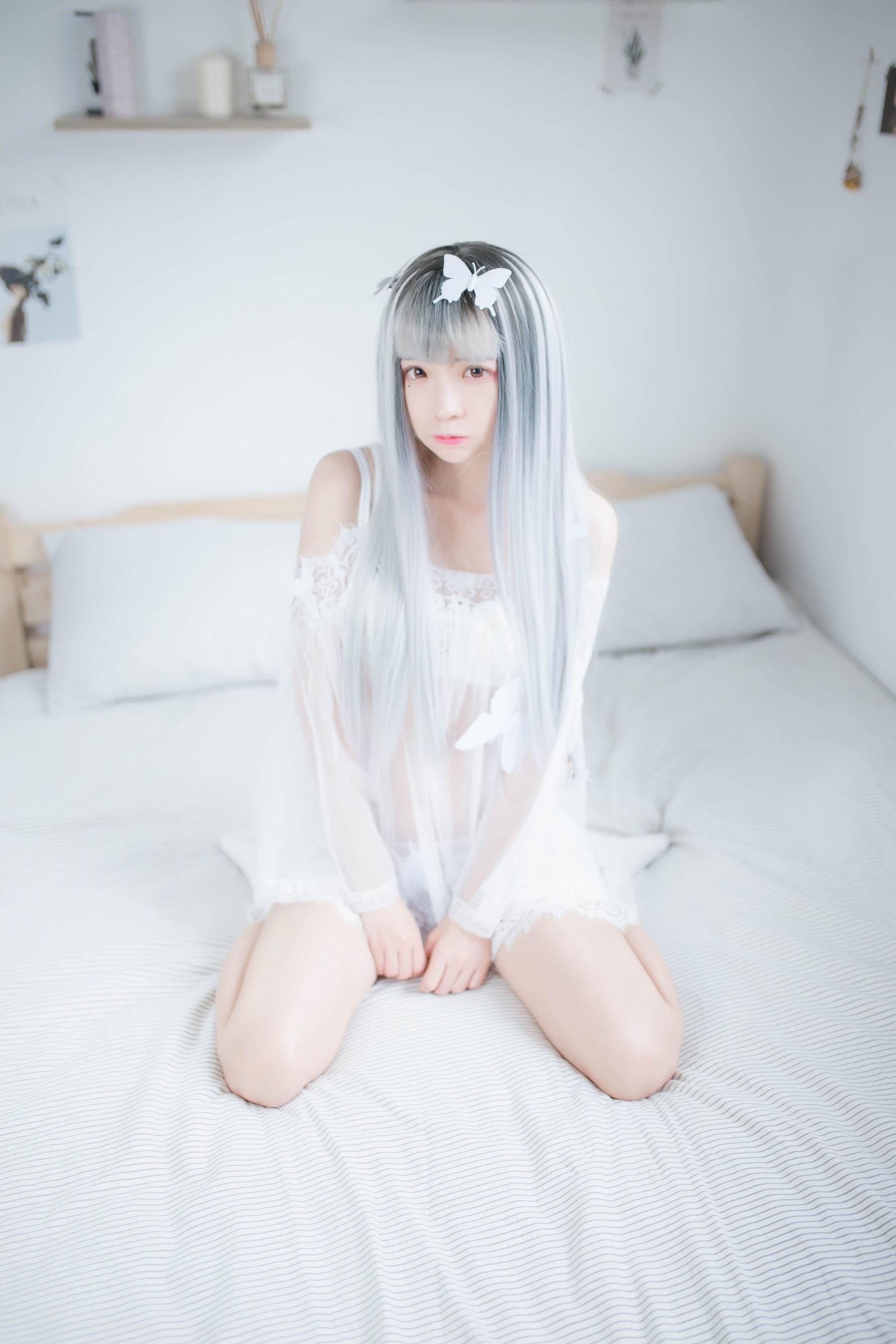 [网红COSER] 疯猫ss – 透明白纱 写真集(10)