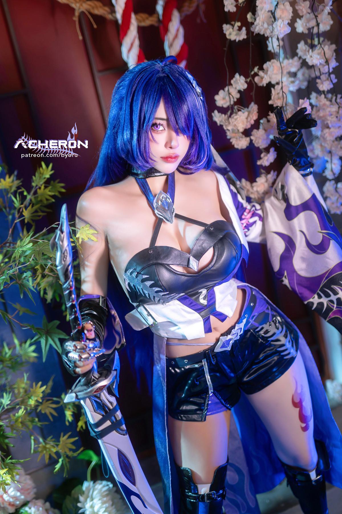 Cosplay 日本性感萝莉Byoru Acheron 黄泉（星铁）(2)