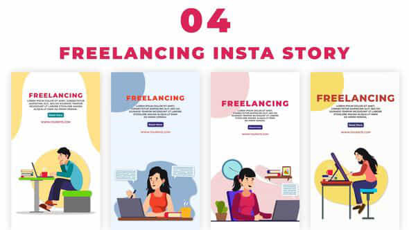 Freelancing Instagram Story - VideoHive 38986052