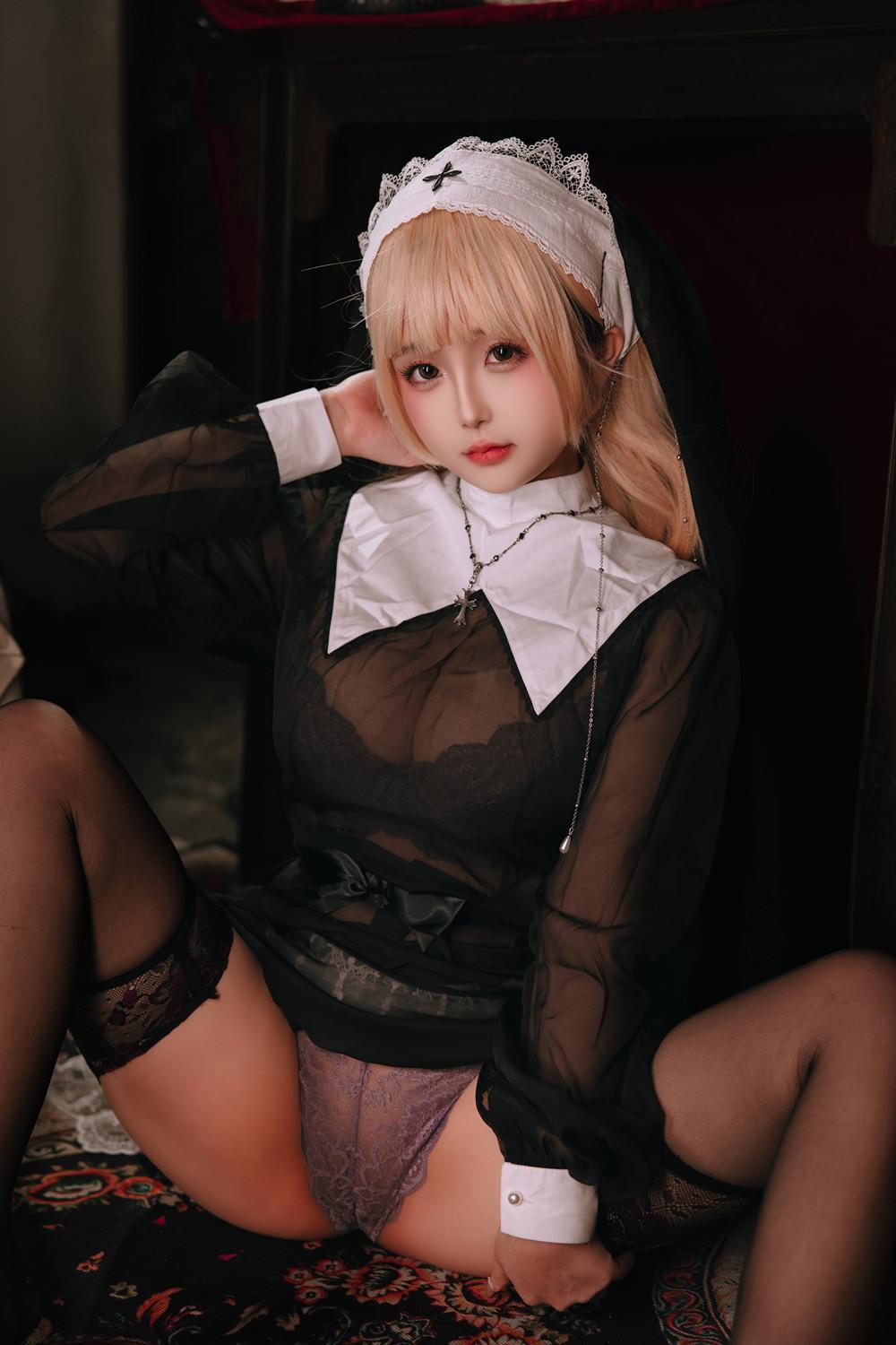 Cosplay Rinaijiao日奈娇 – 禁忌修女 Set.01(38)