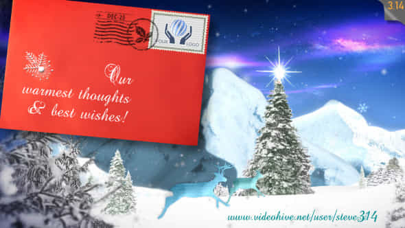 Christmas Greetings e-Postcard - VideoHive 9465680