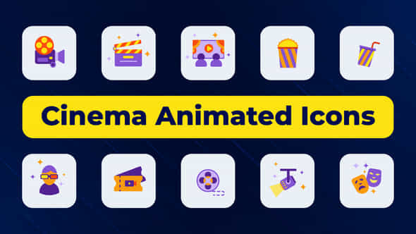 Cinema Animated Icons - VideoHive 51013259