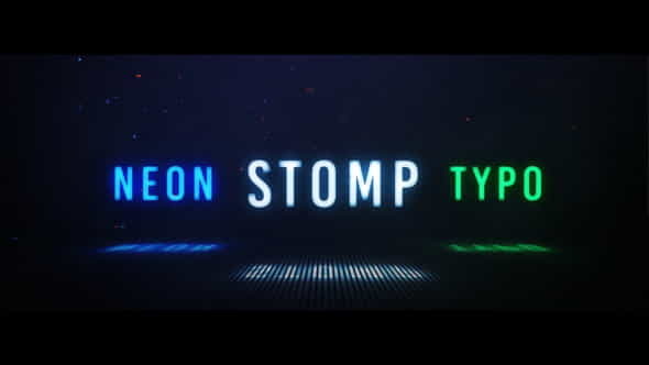 Neon Stomp - Typographic - VideoHive 23896870