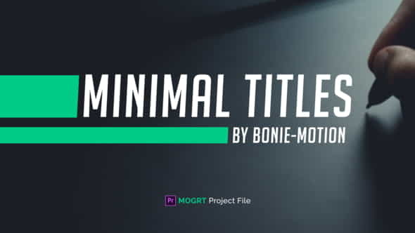 Minimal Titles - VideoHive 22567920