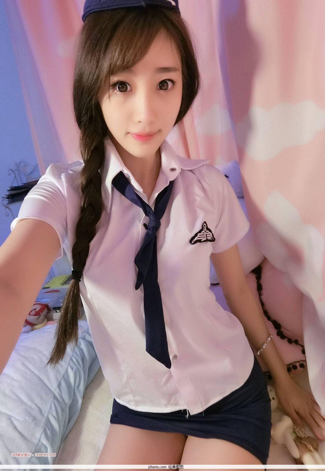 自恋女孩杨晨晨sugar小甜心CCSugar制服秀(56)