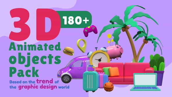 3D Animated Objects - VideoHive 40371627