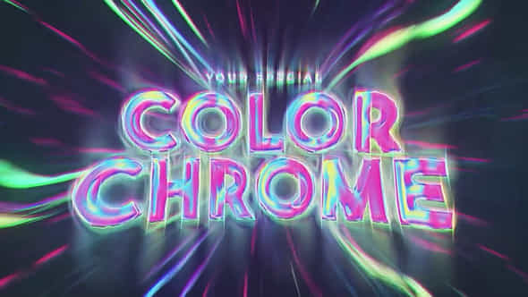 Color Chrome Title - VideoHive 37214339