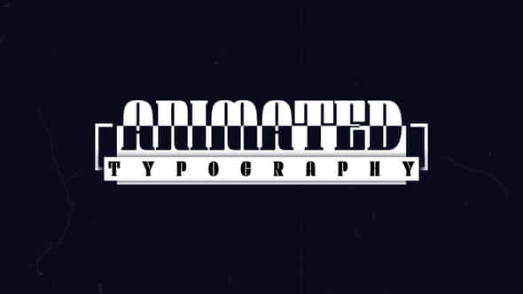Animated Typography - VideoHive 57076389