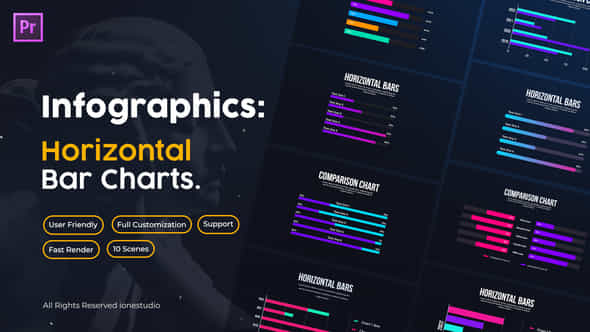 Horizontal Bar Charts - VideoHive 39898979