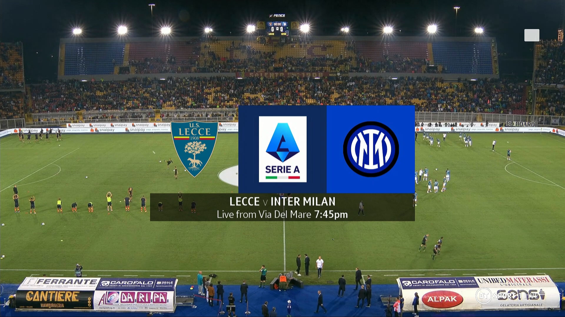 Serie A 22/23 - Matchday 01 - US Lecce vs FC Internazionale Milano - 13 ...