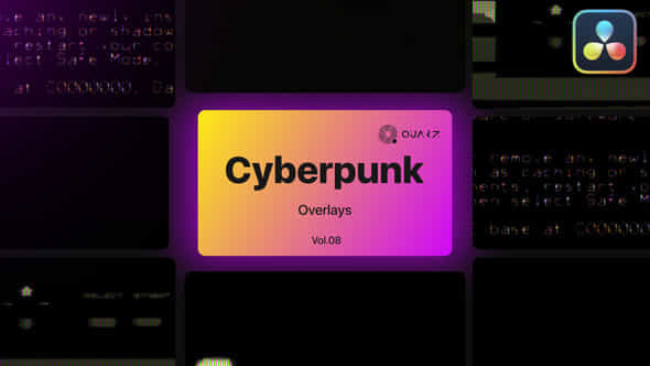 Cyberpunk Overlays - VideoHive 47632183