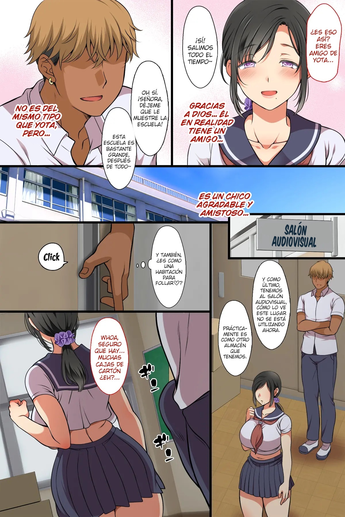 [Maron Maron] Hitozuma ga Classmate ni!  ¡UNA MILF QUE SE CONVIRTIÓ EN UNA COMPAÑERA DE CLASE! [Spanish] [Dartex]