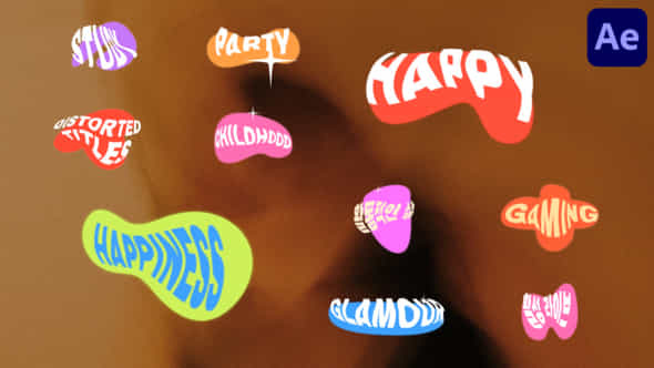 Distorted Titles For After Effects - VideoHive 50309582