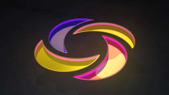 3D Neon Glass Logo Reveal - VideoHive 47708907