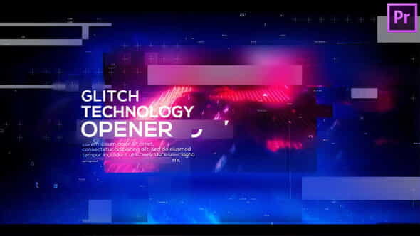 Technology Glitch Opener for Premiere - VideoHive 25717358