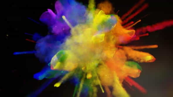 Exploding Colors Logo Reveal - VideoHive 18587979
