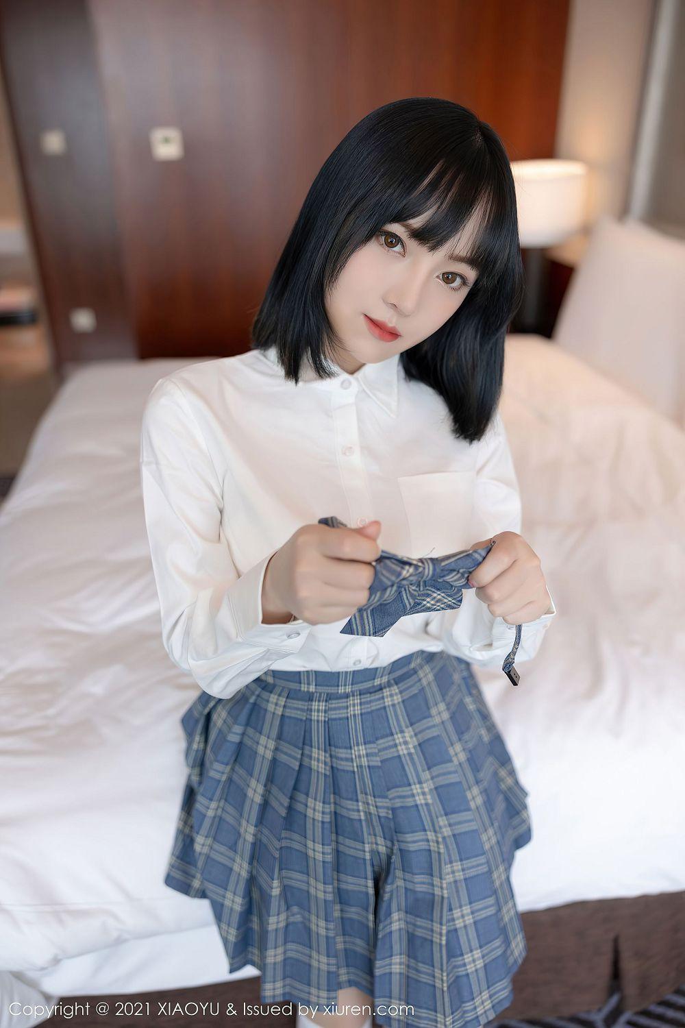 [小雨XIAOYU] Vol.508 豆瓣酱 - 深受男士钟爱的JK制服套图(15)