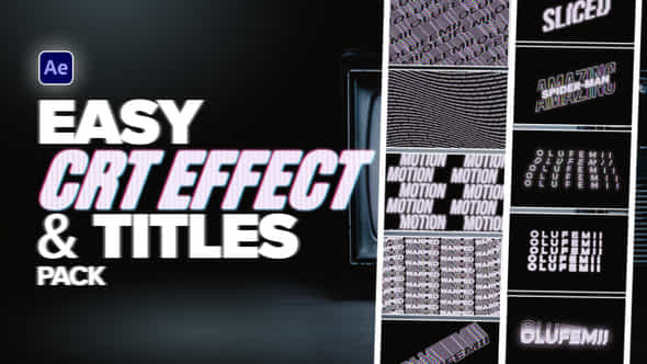 Easy CRT Effect - VideoHive 39854230