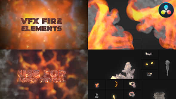 Vfx Fire Elements For Davinci Resolve - VideoHive 50500579