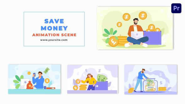 Animated Money Saving - VideoHive 47881292