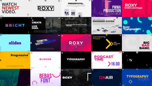 Roxy Typography Slides - VideoHive 39615881