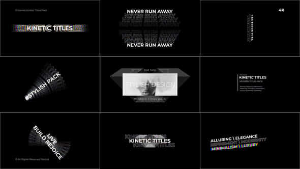 Kinetic Titles 20 Mogrt Pp - VideoHive 52185169