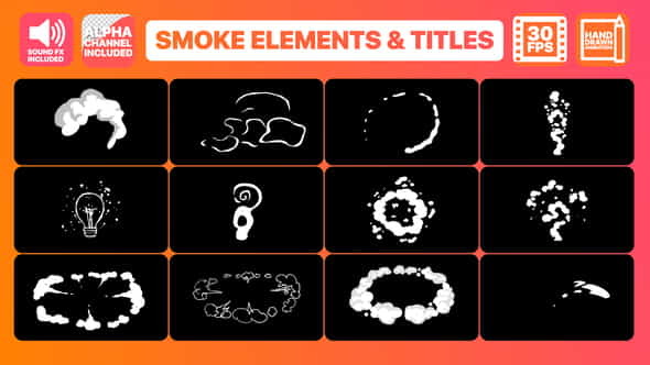Flash FX Smoke Elements And - VideoHive 22442095