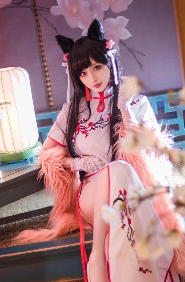 高颜值coser Shika小鹿鹿-爱宕旗袍(11)