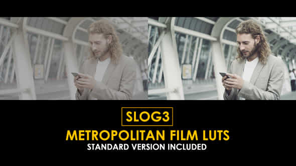 Slog3 Metropolitan And Standard Color Luts - VideoHive 51061763
