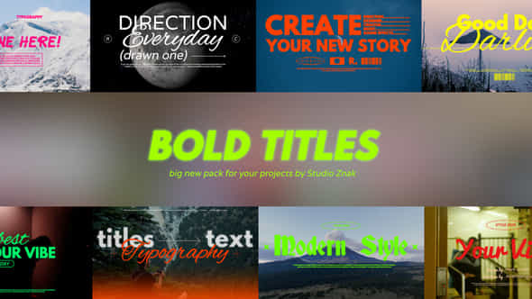 Bold Titles - VideoHive 56148096
