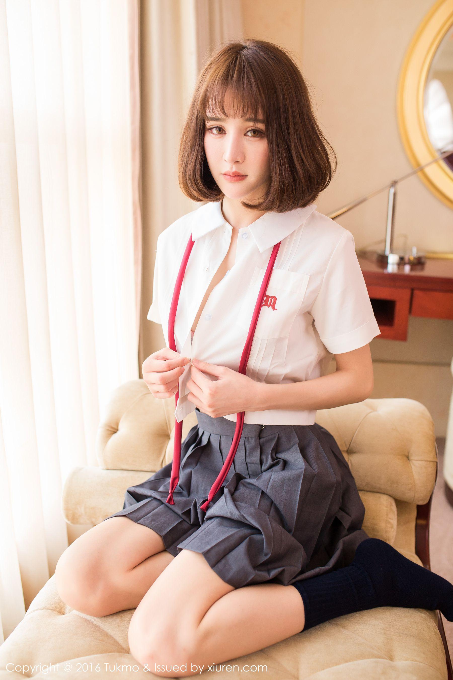 Cheryl青树《学生制服系列》 [兔几盟Tukmo] Vol.093 写真集(4)