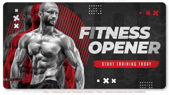 Fitness Opener. Start Training Today - VideoHive 34126164
